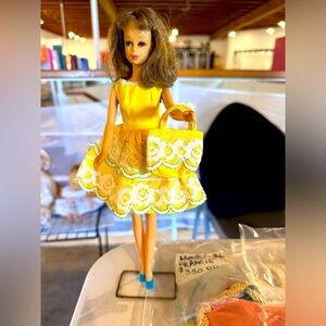 1965 Vintage “Francie” Barbie’s Cousin Doll with original wardrobe.
